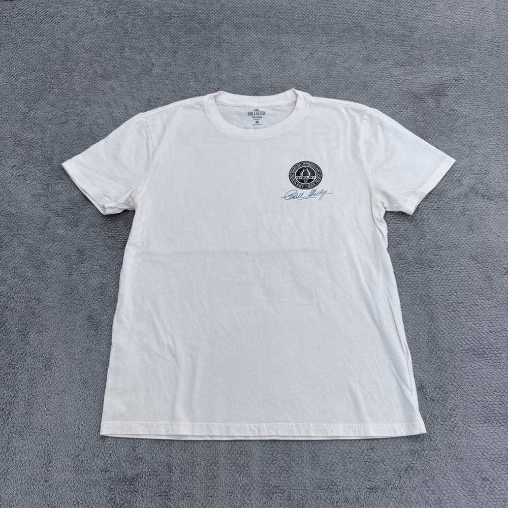 Hollister T-Shirt Mens XS White Shelby American Graphic Relaxed Fit